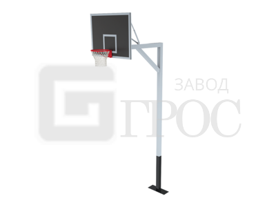 Комплект для игры в баскетбол с щитом из фанеры - изображение для сайта в Перми
